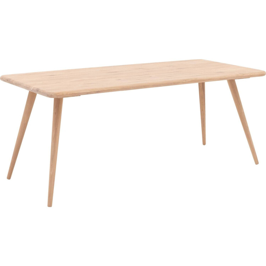 Goossens Eettafel Bjarte, Rechthoekig 220 x 90 cm afbeelding 1