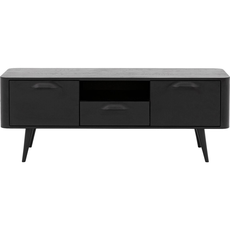 Goossens Tv Meubel Bjarte, 2 deuren 1 lade 1 open vak 135 cm breed Goossens Tv Meubel Bjarte, 2 deuren 1 lade 1 open vak 135 cm breed afbeelding 1