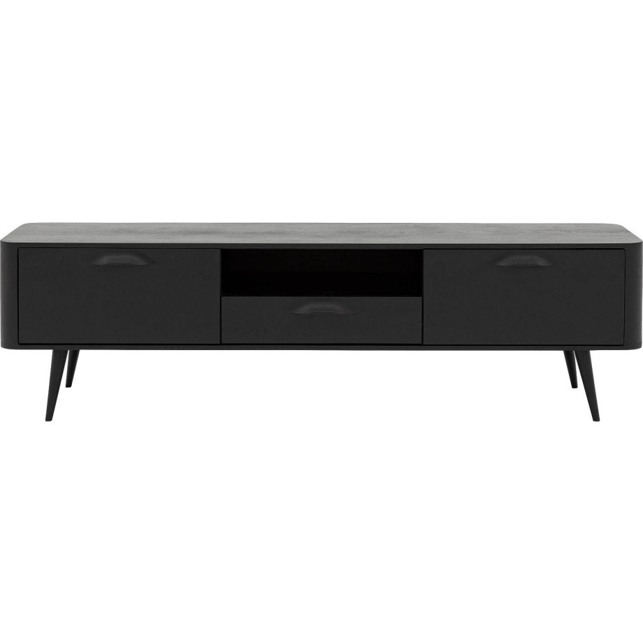 Goossens Tv Dressoir Bjarte, 2 deuren 1 lade 1 open vak 42 cm diep 180 cm breed afbeelding 1