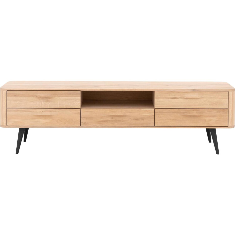Goossens Tv Meubel Bjarte, 5 laden 1 open vak 180 cm breed Goossens Tv Meubel Bjarte, 5 laden 1 open vak 180 cm breed afbeelding 1