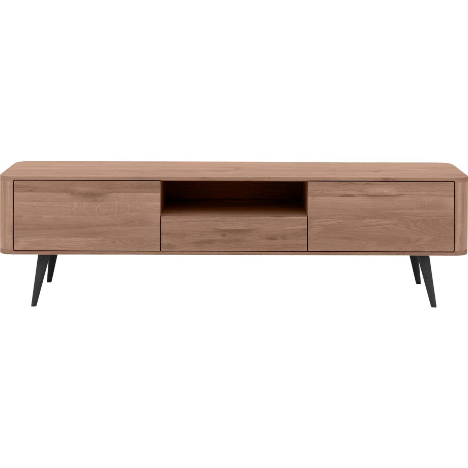 Goossens Tv Dressoir Bjarte, 2 deuren 1 lade 1 open vak 42 cm diep 180 cm breed afbeelding 1