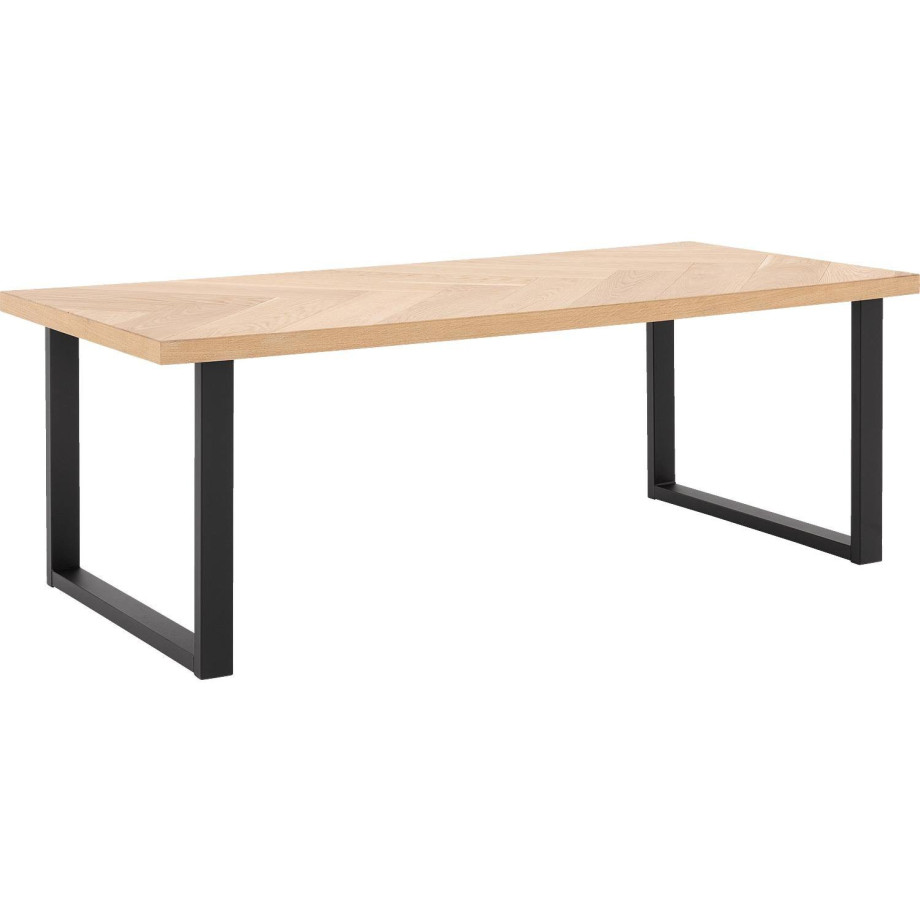 Goossens Eettafel Carte, Rechthoekig 180 x 100 cm afbeelding 1