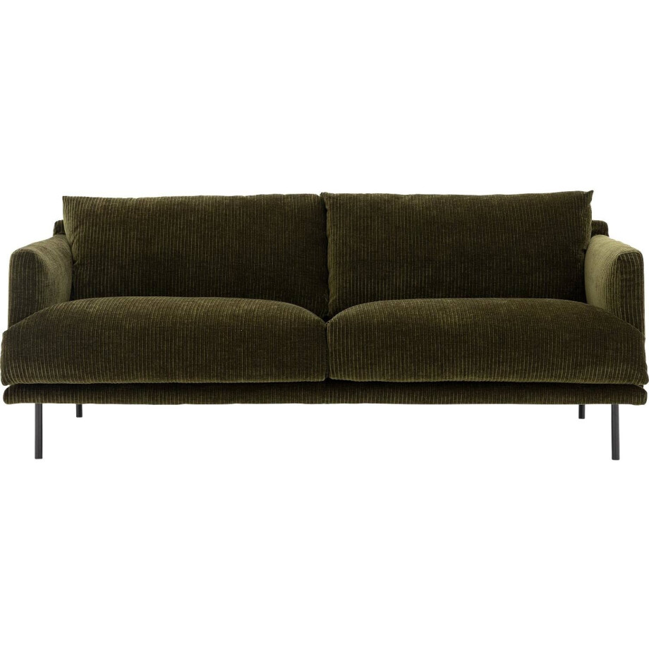 Goossens Bank Luxor groen, stof, 3-zits, modern design afbeelding 1