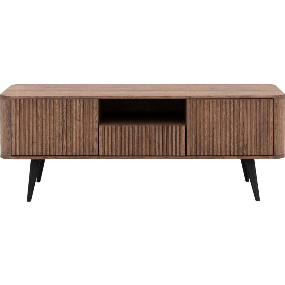 Goossens Tv Meubel Seppe, 2 deuren 1 lade 1 open vak 135 cm breed afbeelding 1