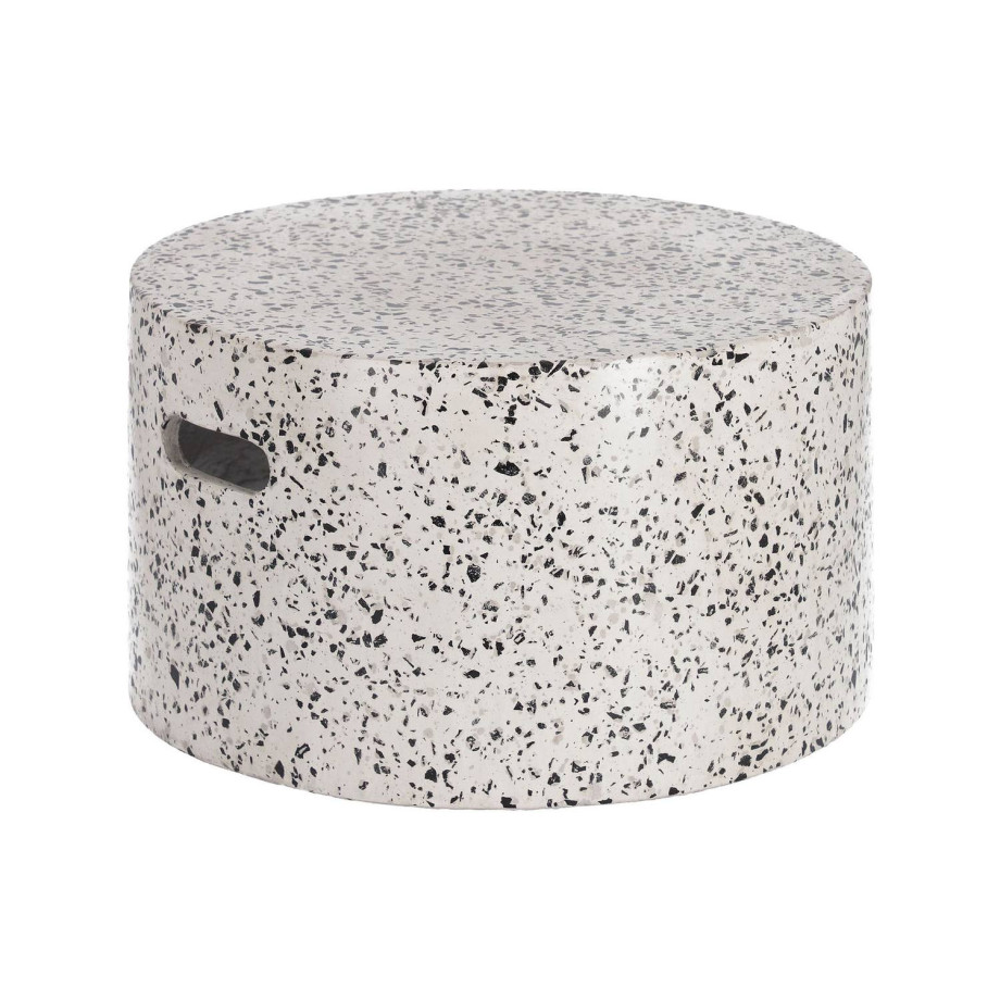 Kave Home Kave Home Tuinmeubel Jenell, Jenell wit terrazzo koffietafel Ø 52 cm afbeelding 