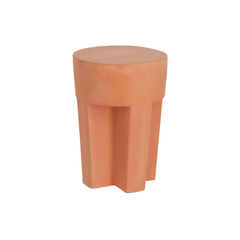 Kave Home Kave Home Tuinmeubel Vilena, Vilena bijzettafel terracotta Ø 33 cm afbeelding 