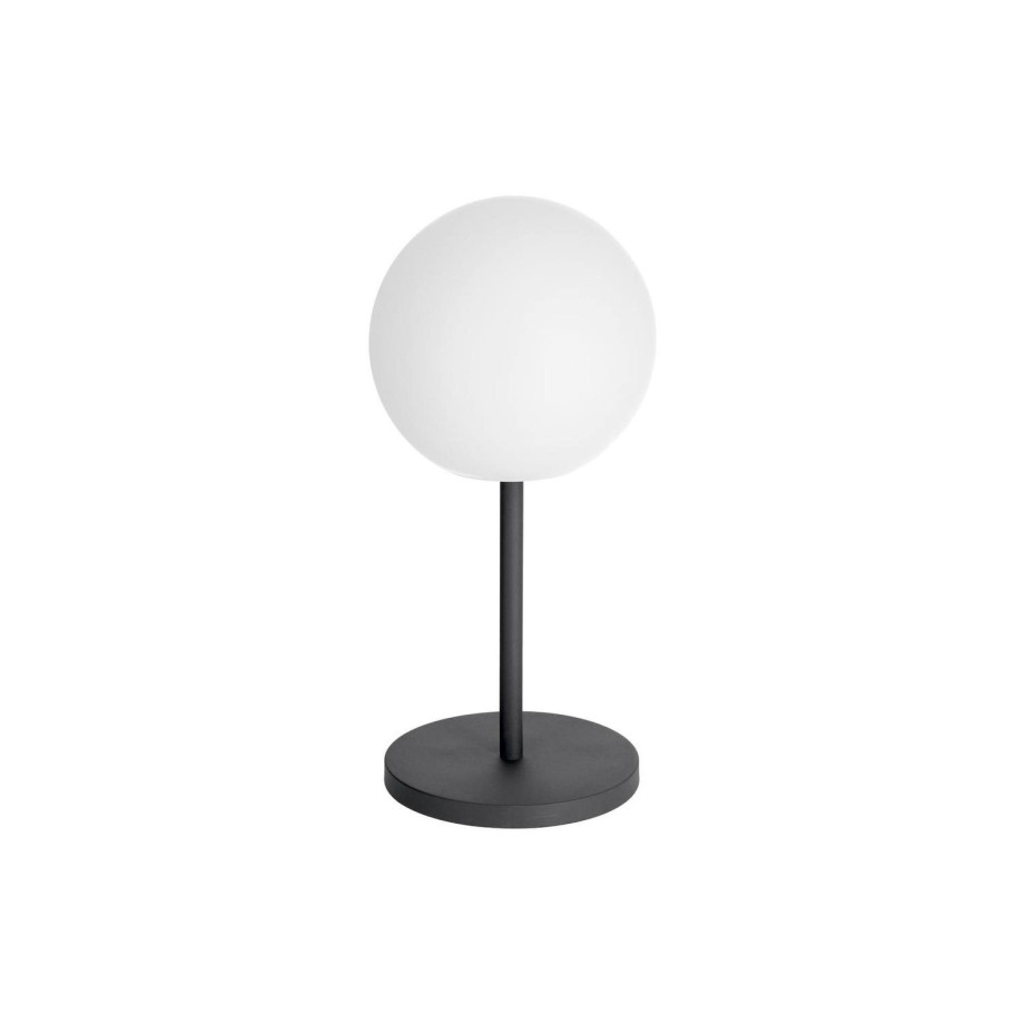 Kave Home Kave Home Lamp Dinesh, Dinesh tafellamp voor buiten in zwart staal afbeelding 