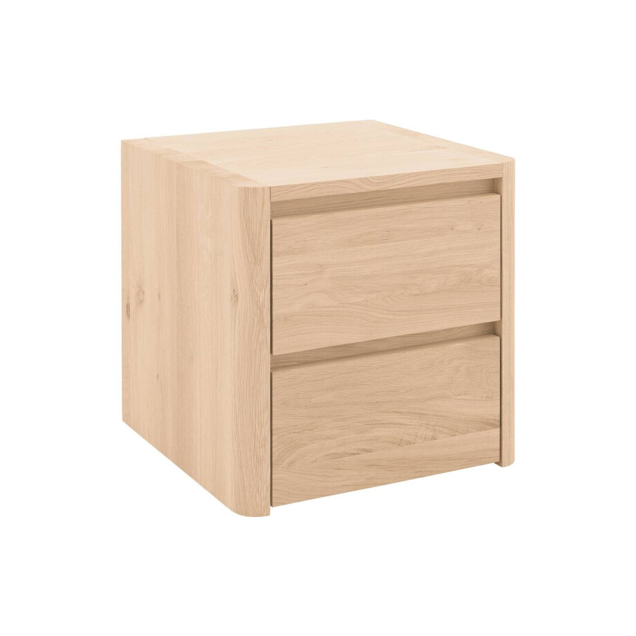 Goossens Nachtkastje Bibi, 2 laden Goossens Nachtkastje Bibi, 2 laden afbeelding 1