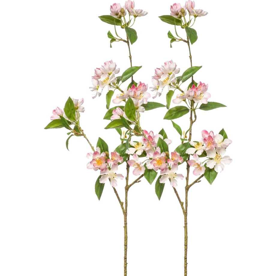 Emerald Kunstbloem Kersen bloesem - 2x - 90 cm - licht roze - Kunst zijdebloemen Emerald Kunstbloem Kersen bloesem - 2x - 90 cm - licht roze - Kunst zijdebloemen afbeelding 1
