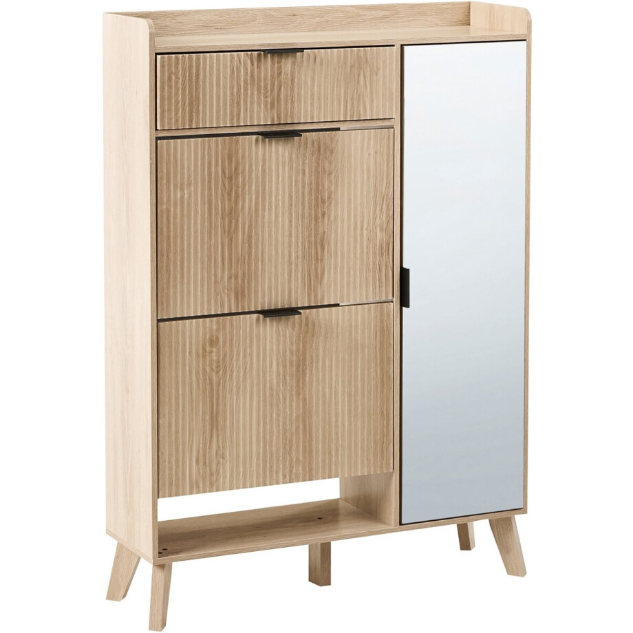 MOONIE - Schoenenkast - Lichtbruin - MDF MOONIE - Schoenenkast - Lichtbruin - MDF afbeelding 1