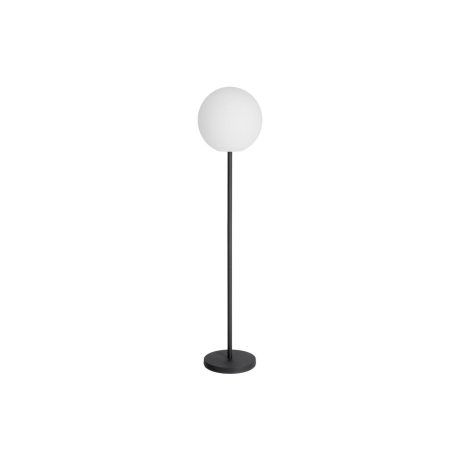 Kave Home Kave Home Lamp Dinesh, Dinesh vloerlamp voor buiten in zwart staal afbeelding 