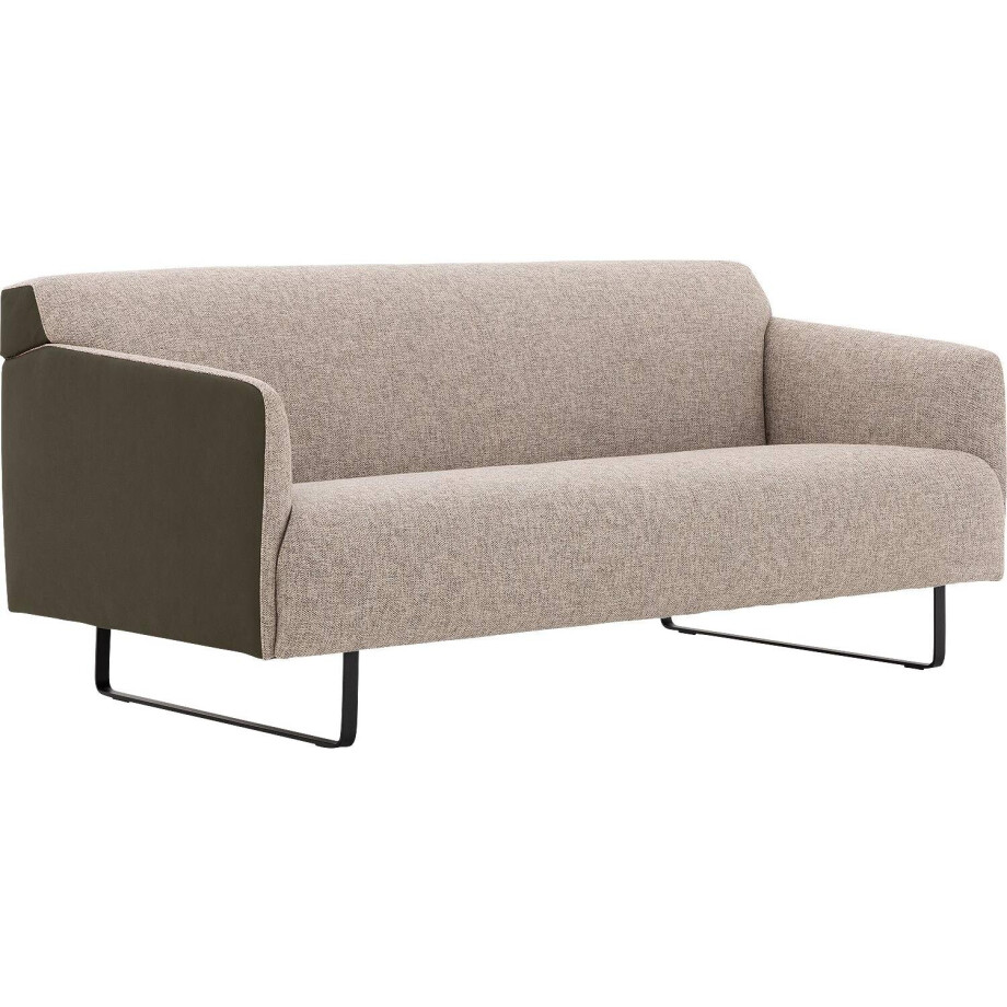 Goossens Excellent Bank Montreal groen, leer, 2-zits, modern design afbeelding 1