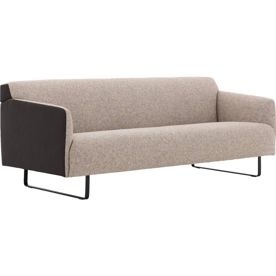 Goossens Excellent Bank Montreal antraciet, leer, 3-zits, modern design afbeelding 1