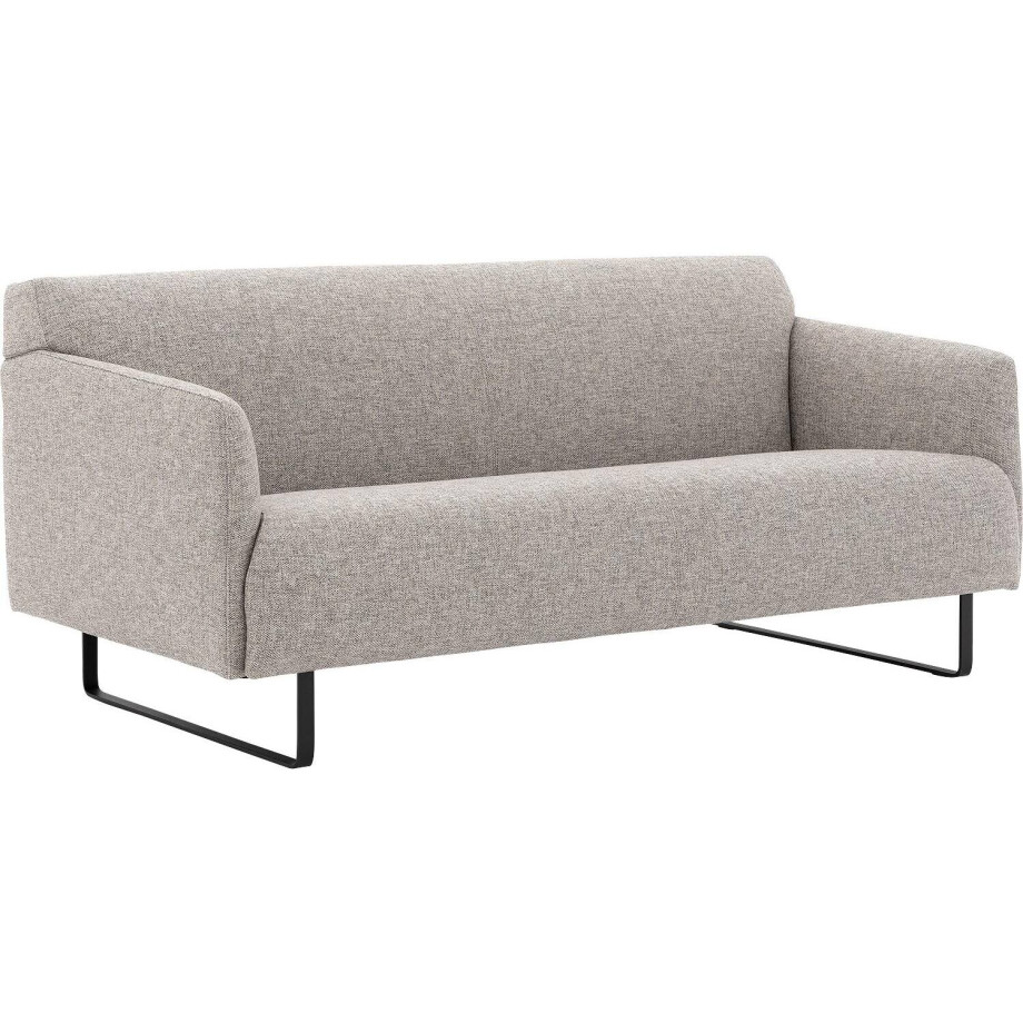 Goossens Excellent Bank Montreal lichtgrijs, stof, 2-zits, modern design afbeelding 1