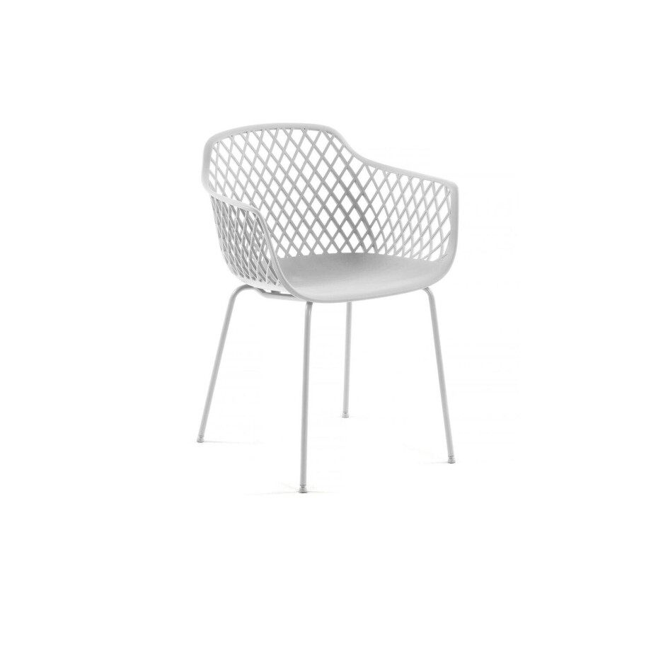 Kave Home Kave Home Eetkamerstoel Quinn, Stoel Quinn Wit afbeelding 