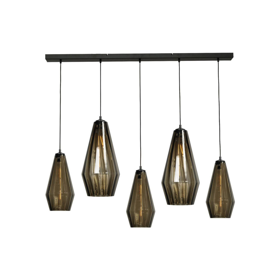 Goossens Excellent Hanglamp Klasse, Hanglamp met 5 lichtpunten afbeelding 1