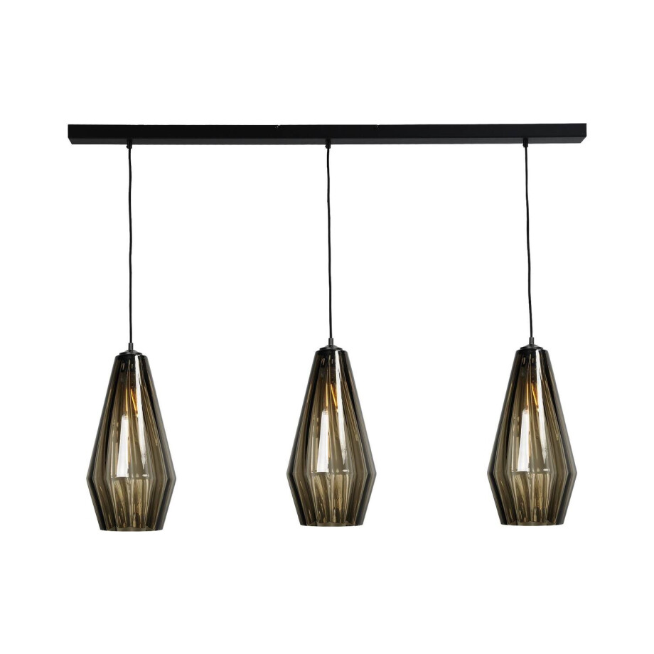Goossens Excellent Hanglamp Klasse, Hanglamp met 3 lichtpunten Goossens Excellent Hanglamp Klasse, Hanglamp met 3 lichtpunten afbeelding 1