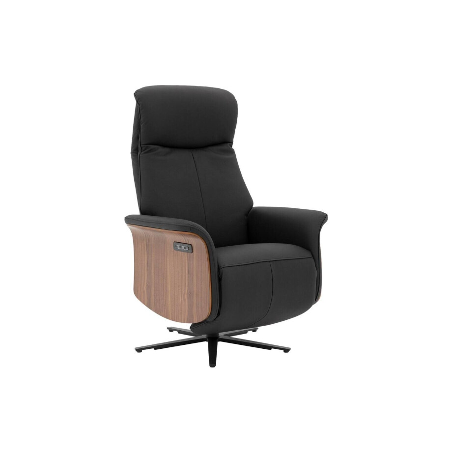 Goossens Relaxstoel Finesse, Recliner electrisch (3 motorig) met notenkleurige zijkant Goossens Relaxstoel Finesse, Recliner electrisch (3 motorig) met notenkleurige zijkant afbeelding 1