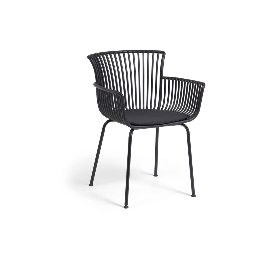 Kave Home Kave Home Tuinstoel Surpika, Surpika Tuinstoel Zwart afbeelding 