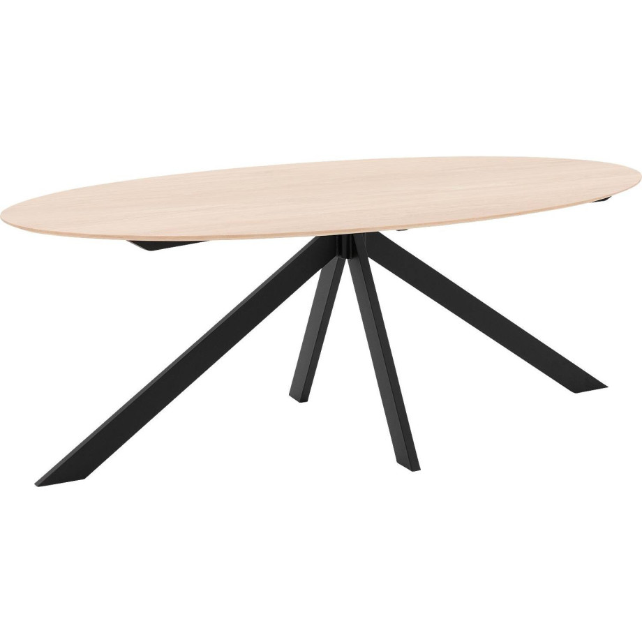 Goossens Excellent Eettafel Ferris Piramide Poot, Ovaal 180 x 110 cm afbeelding 1