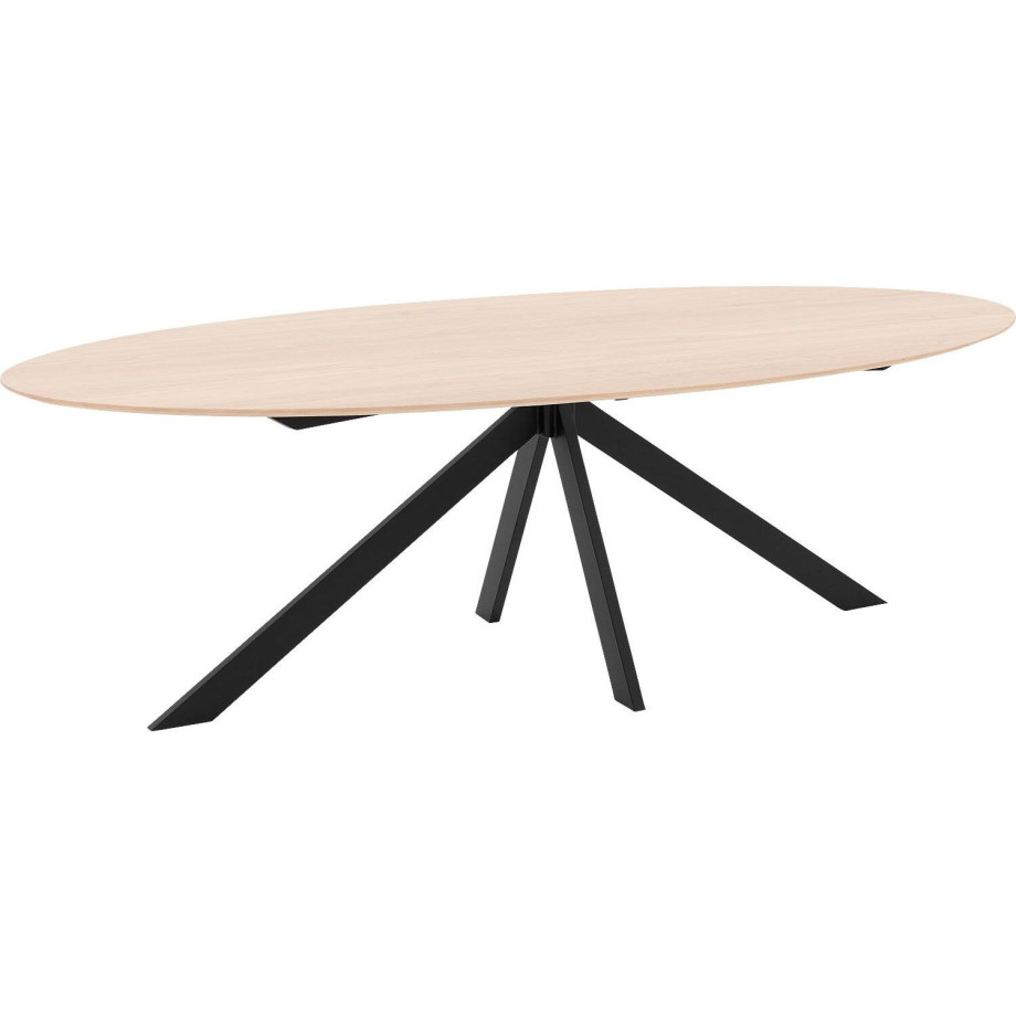 Goossens Excellent Eettafel Ferris Piramide Poot, Ovaal 260 x 130 cm afbeelding 1