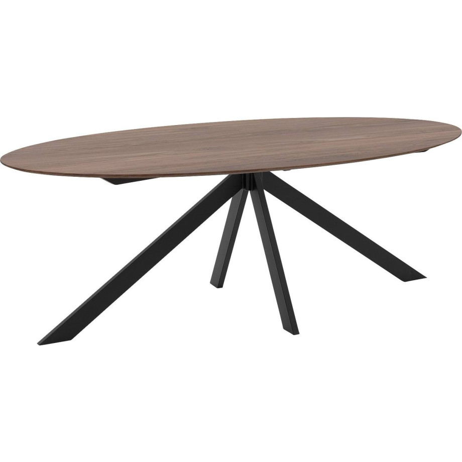 Goossens Excellent Eettafel Ferris Piramide Poot, Ovaal 200 x 110 cm afbeelding 1