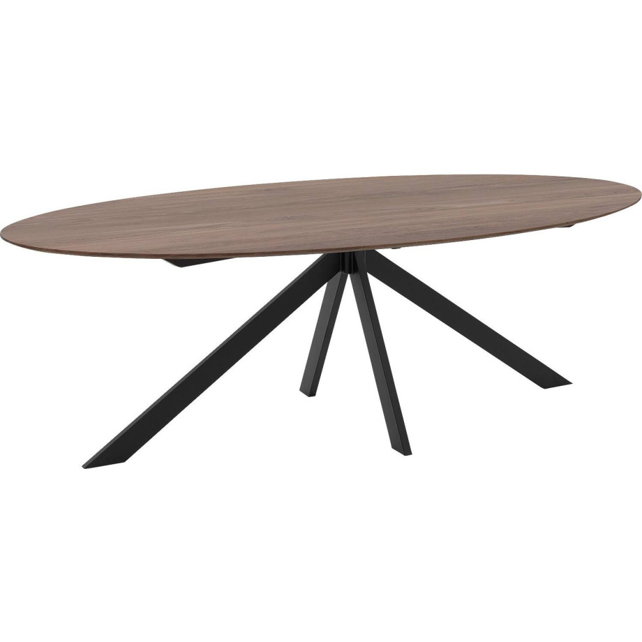 Goossens Excellent Eettafel Ferris Piramide Poot, Ovaal 240 x 130 cm afbeelding 1