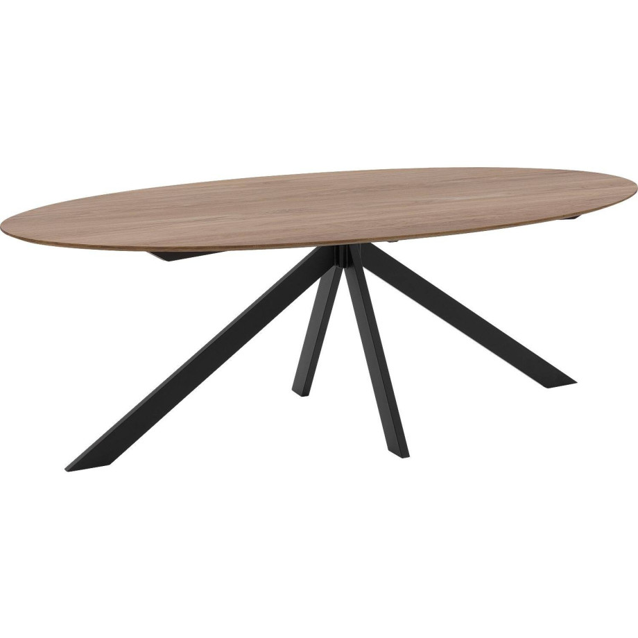 Goossens Excellent Eettafel Ferris Piramide Poot, Ovaal 220 x 120 cm afbeelding 1