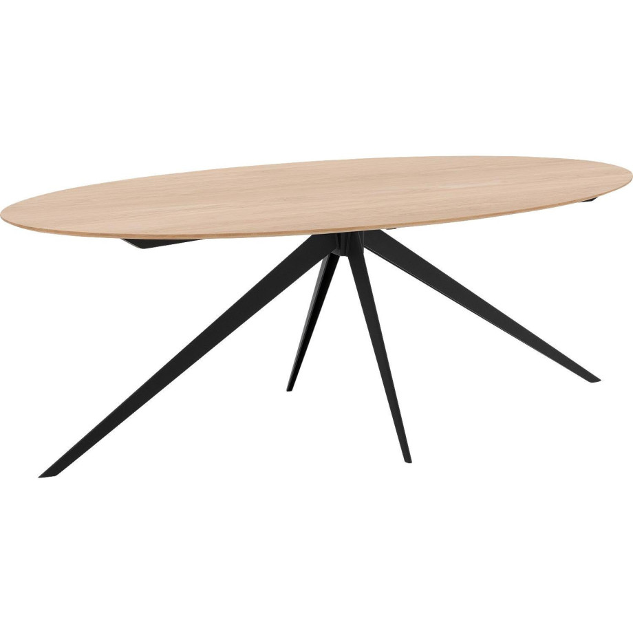 Goossens Excellent Eettafel Ferris Piramide Poot, Ovaal 180 x 110 cm afbeelding 1