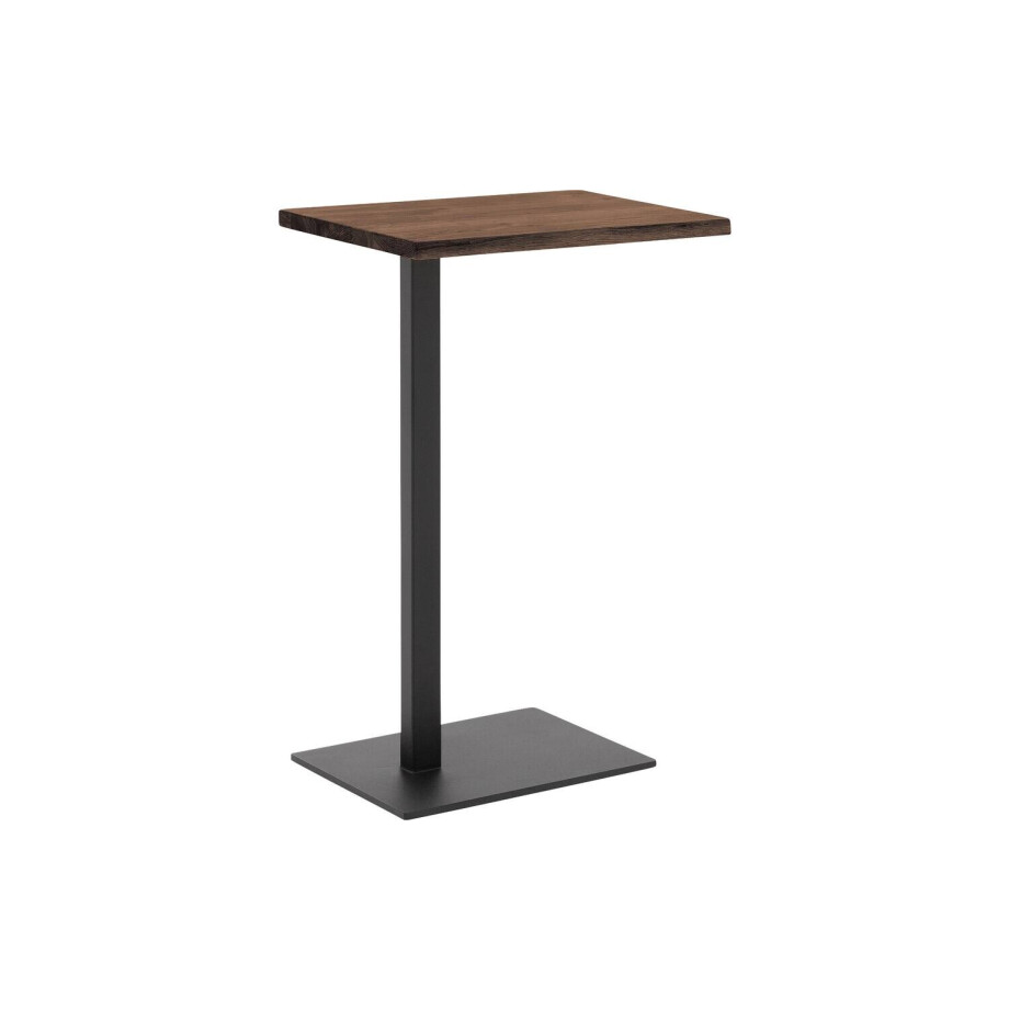 Goossens Nachtkastje Tangel, hout eiken donker bruin, stijlvol landelijk, 43 x 65 x 32 cm afbeelding 1