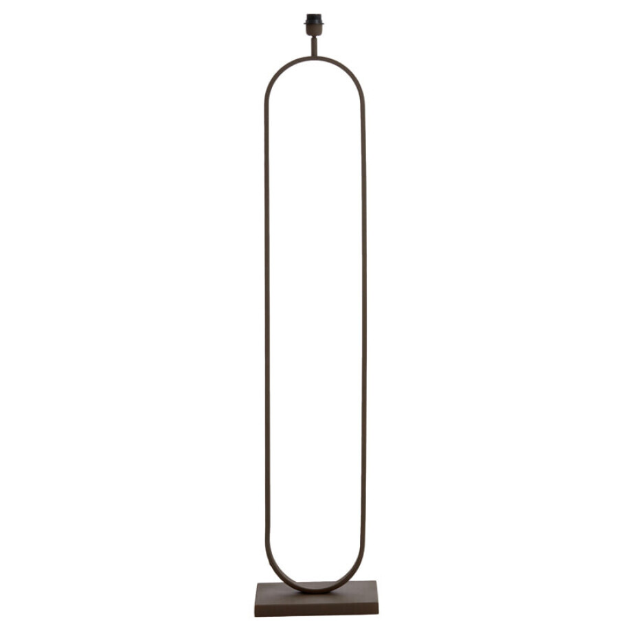 Light & Living Vloerlamp 'Jamiri' 142cm, kleur Bruin (excl. kap) afbeelding 1