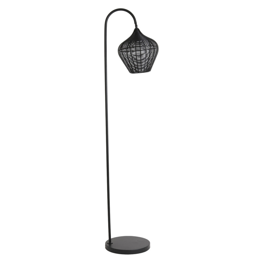 Light & Living Vloerlamp 'Alvaro' 160cm, kleur Mat Zwart Light & Living Vloerlamp 'Alvaro' 160cm, kleur Mat Zwart afbeelding 1