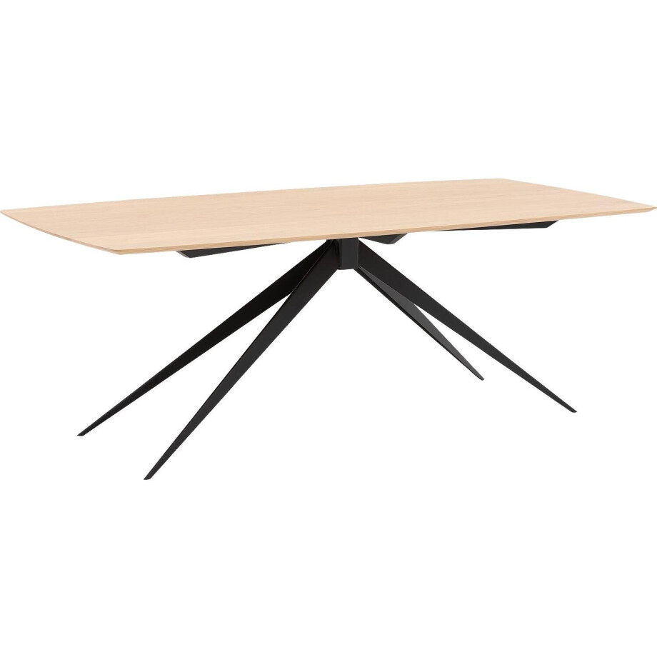 Goossens Excellent Eettafel Floyd, Semi rechthoekig 180 x 100 cm afbeelding 1