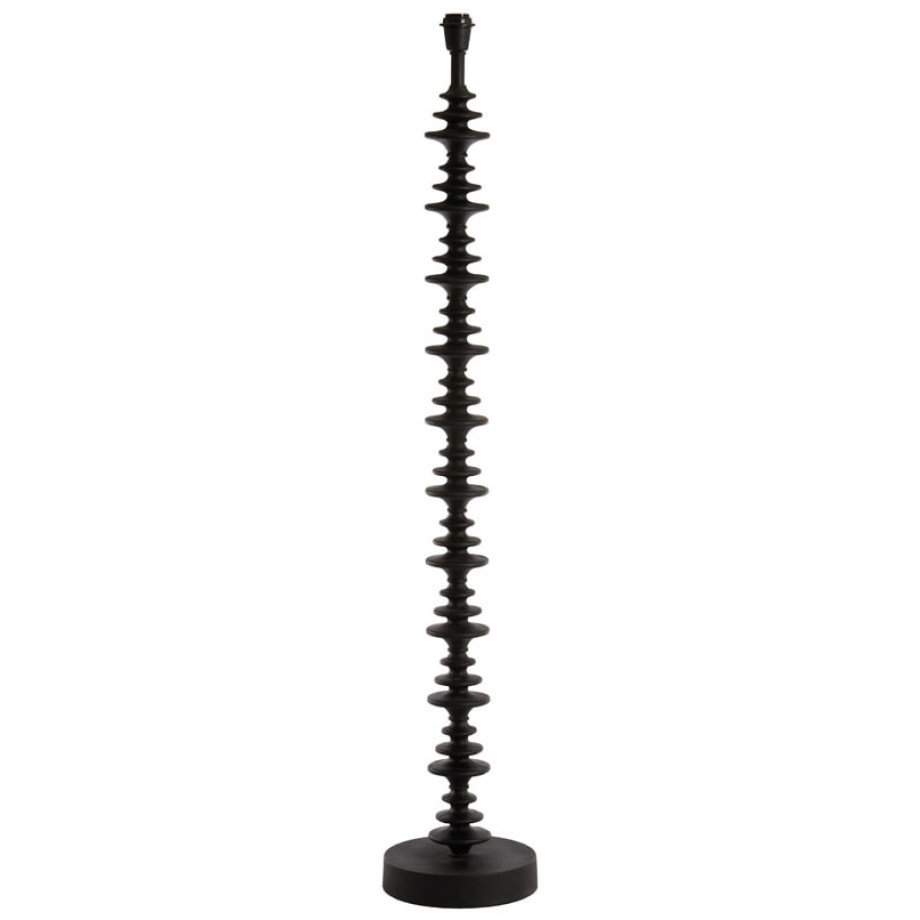 Light & Living Vloerlamp 'Stevie' 142cm, kleur Mat Zwart (excl. kap) afbeelding 