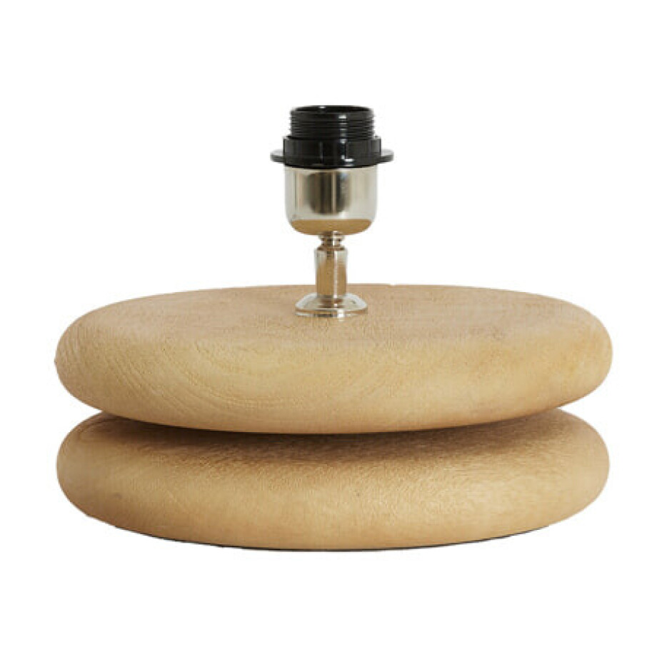 Light & Living Tafellamp 'Eboli' Mangohout, Ø25cm, kleur Naturel Light & Living Tafellamp 'Eboli' Mangohout, Ø25cm, kleur Naturel afbeelding 1