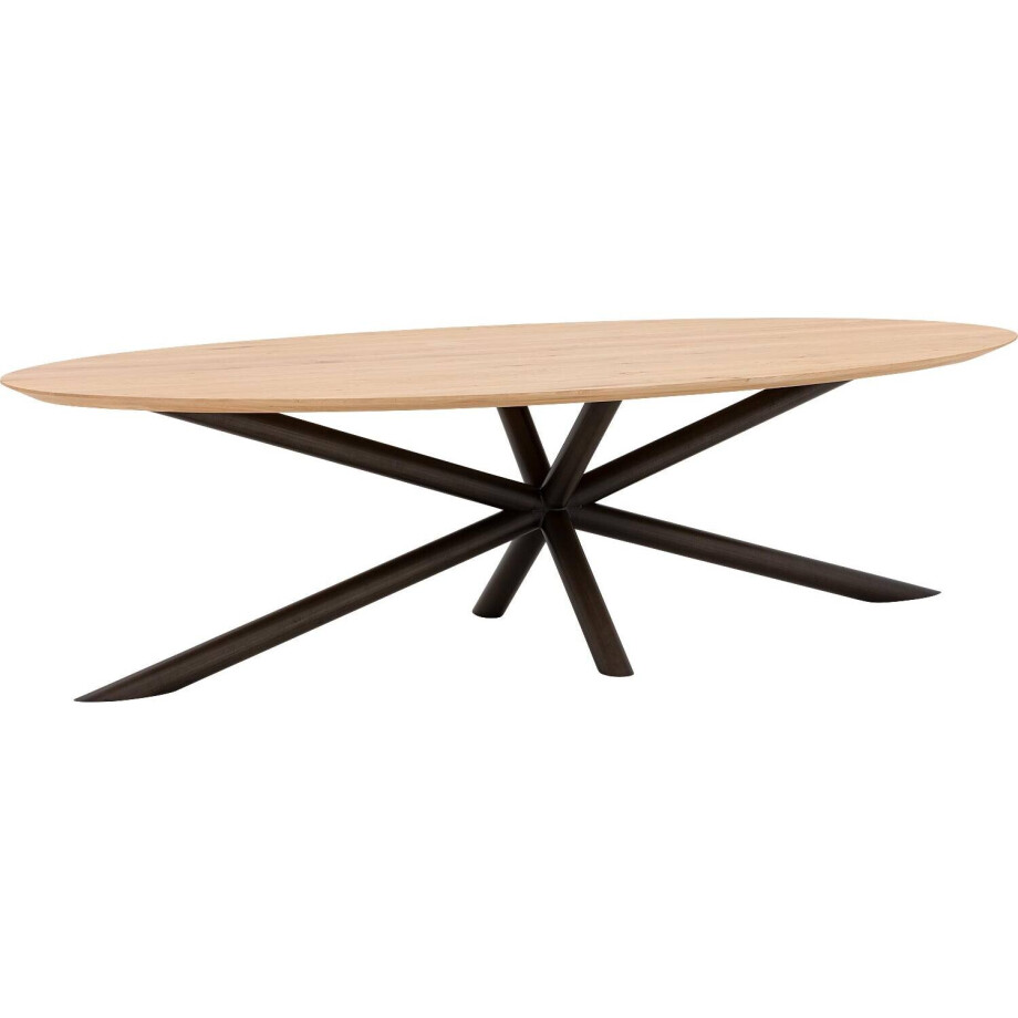 Goossens Excellent Eettafel Gs-1302, Ovaal 280 x 130 cm afbeelding 1