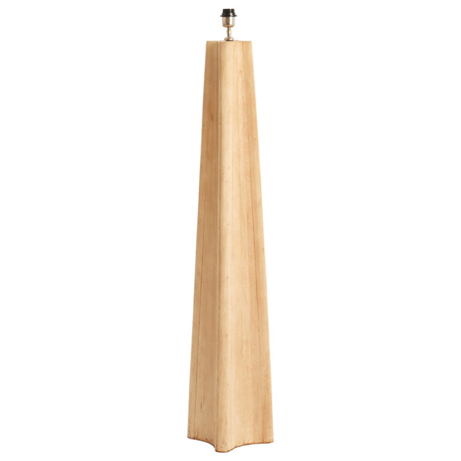 Light & Living Vloerlamp 'Navelli' Mangohout, 125cm, kleur Naturel (excl. kap) afbeelding 1