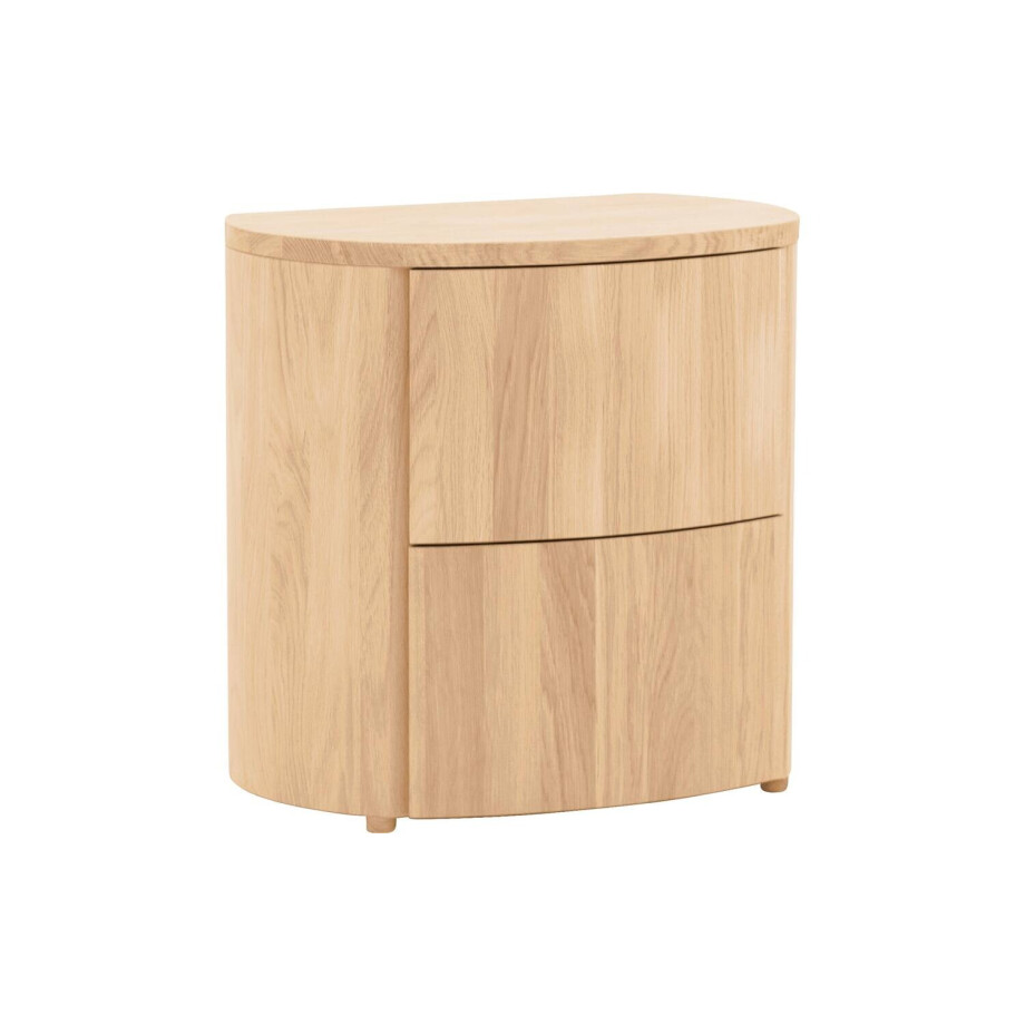 Goossens Excellent Nachtkastje Donna, Nachtkastje 2 laden Goossens Excellent Nachtkastje Donna, Nachtkastje 2 laden afbeelding 1