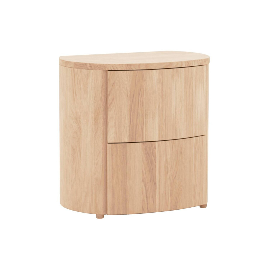 Goossens Excellent Nachtkastje Donna, Nachtkastje 2 laden afbeelding 1