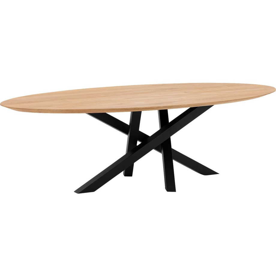 Goossens Excellent Eettafel Mente, Ovaal 260 x 130 cm afbeelding 1