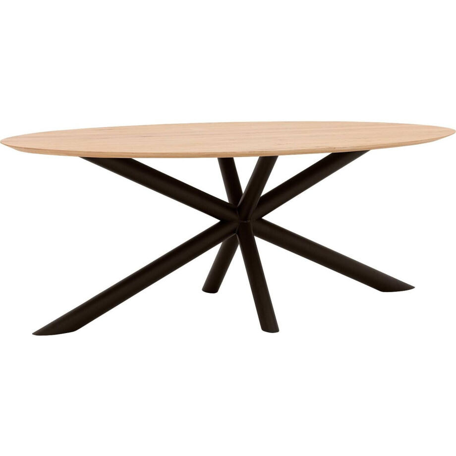 Goossens Excellent Eettafel Gs-1302, Ovaal 200 x 110 cm afbeelding 1