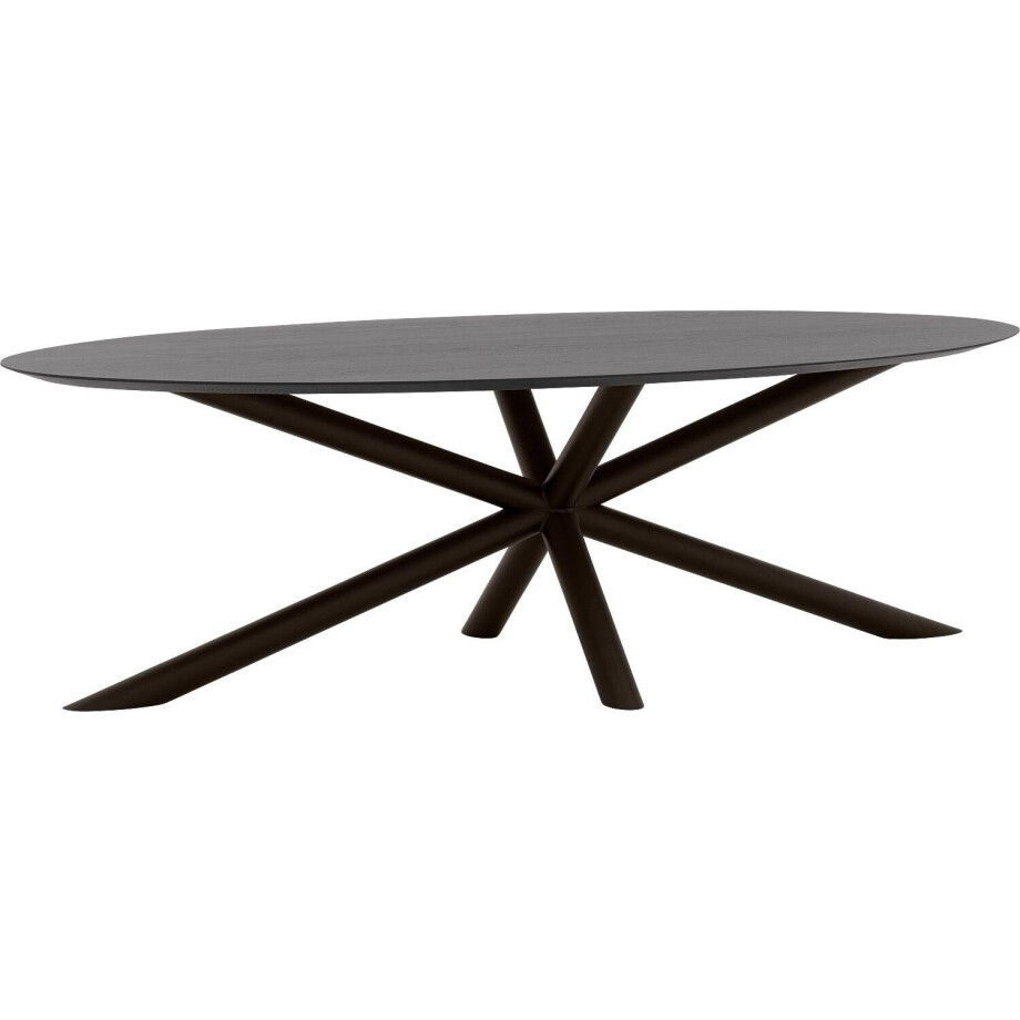 Goossens Excellent Eettafel Gs-1302, Ovaal 260 x 130 cm afbeelding 1