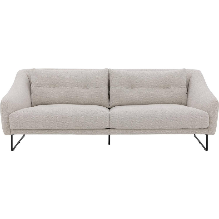 Goossens Excellent Bank GS-2105 wit, stof, 3-zits, elegant chic afbeelding 1