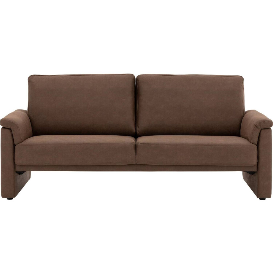 Goossens Bank Pim bruin, micro leer, 3-zits, urban industrieel Goossens Bank Pim bruin, micro leer, 3-zits, urban industrieel afbeelding 1