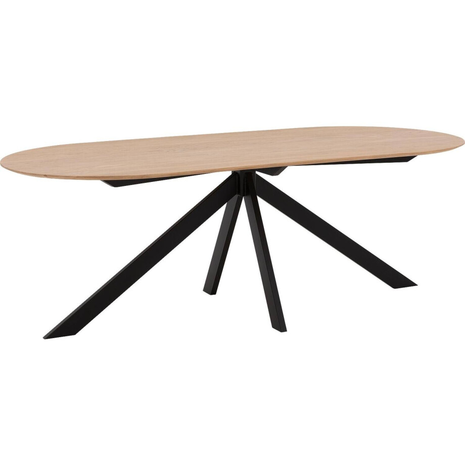 Goossens Excellent Eettafel Uniek, Semi rond 180 x 100 cm afbeelding 1