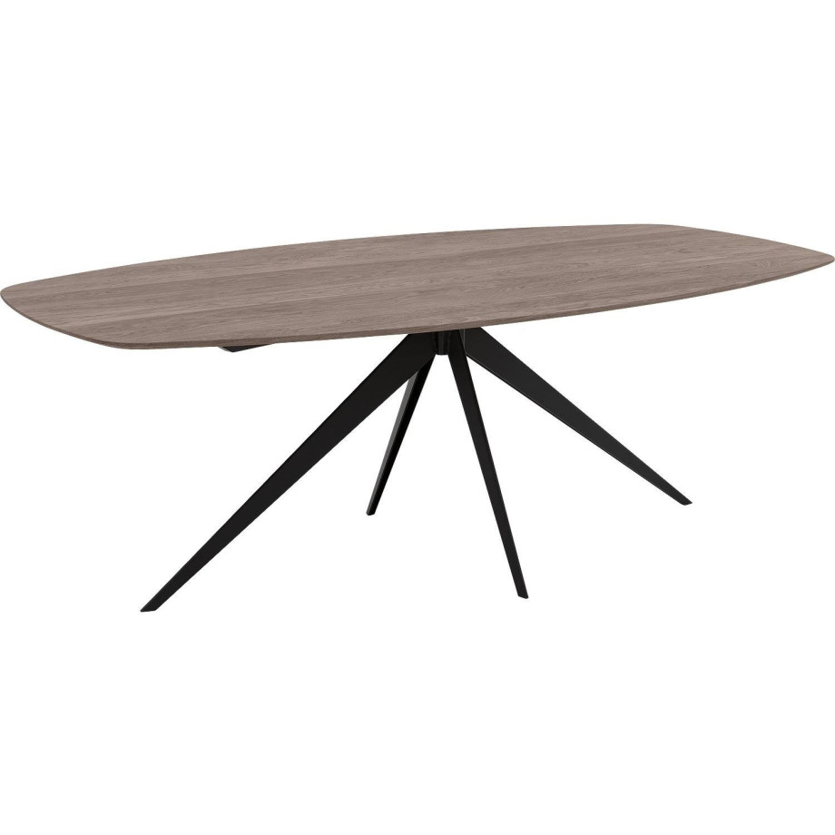 Goossens Excellent Eettafel Floyd, Semi ovaal 240 x 120 cm afbeelding 1