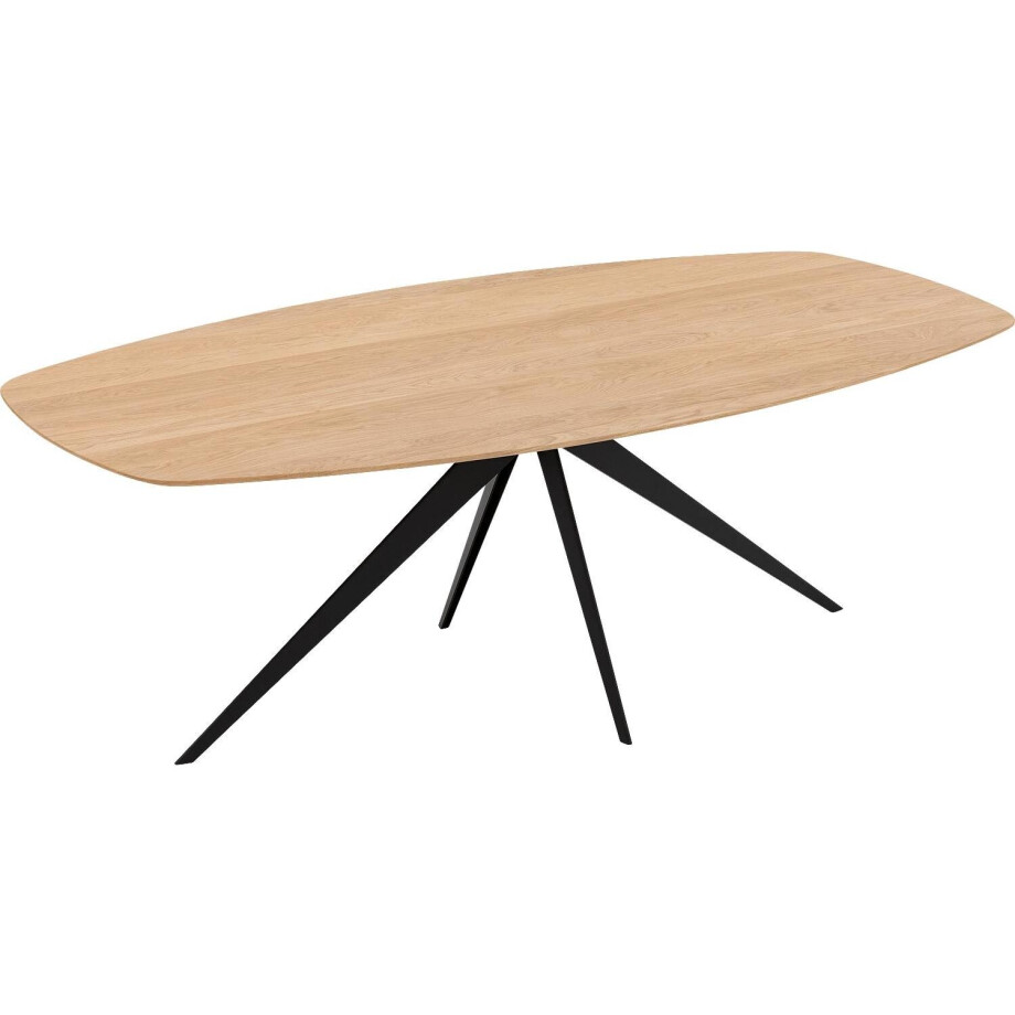 Goossens Excellent Eettafel Uniek, Semi ovaal 200 x 110 cm afbeelding 1