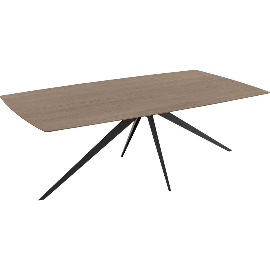 Goossens Excellent Eettafel Floyd, Semi rechthoekig 180 x 100 cm afbeelding 1