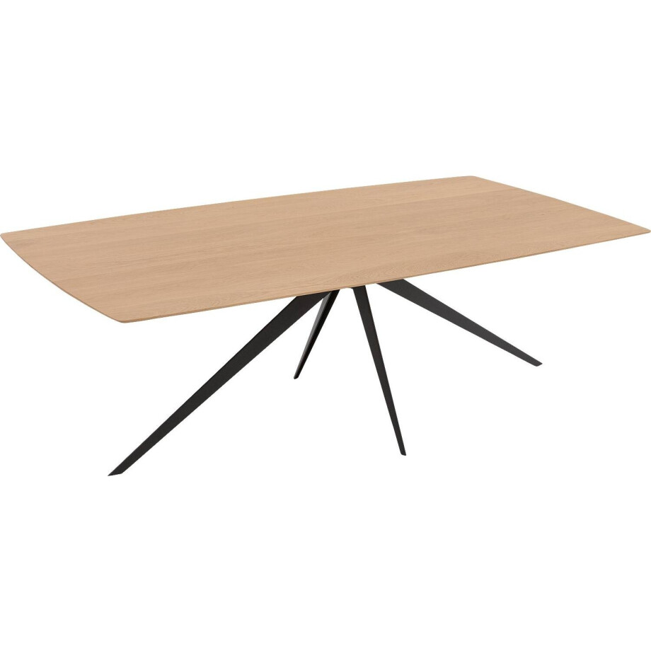 Goossens Excellent Eettafel Floyd, Semi rechthoekig 200 x 100 cm afbeelding 1