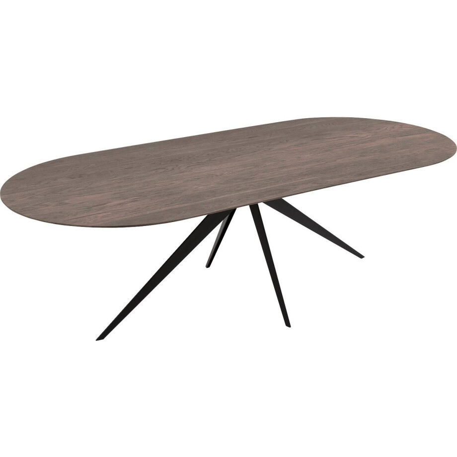 Goossens Excellent Eettafel Uniek, Semi rond 260 x 100 cm afbeelding 1